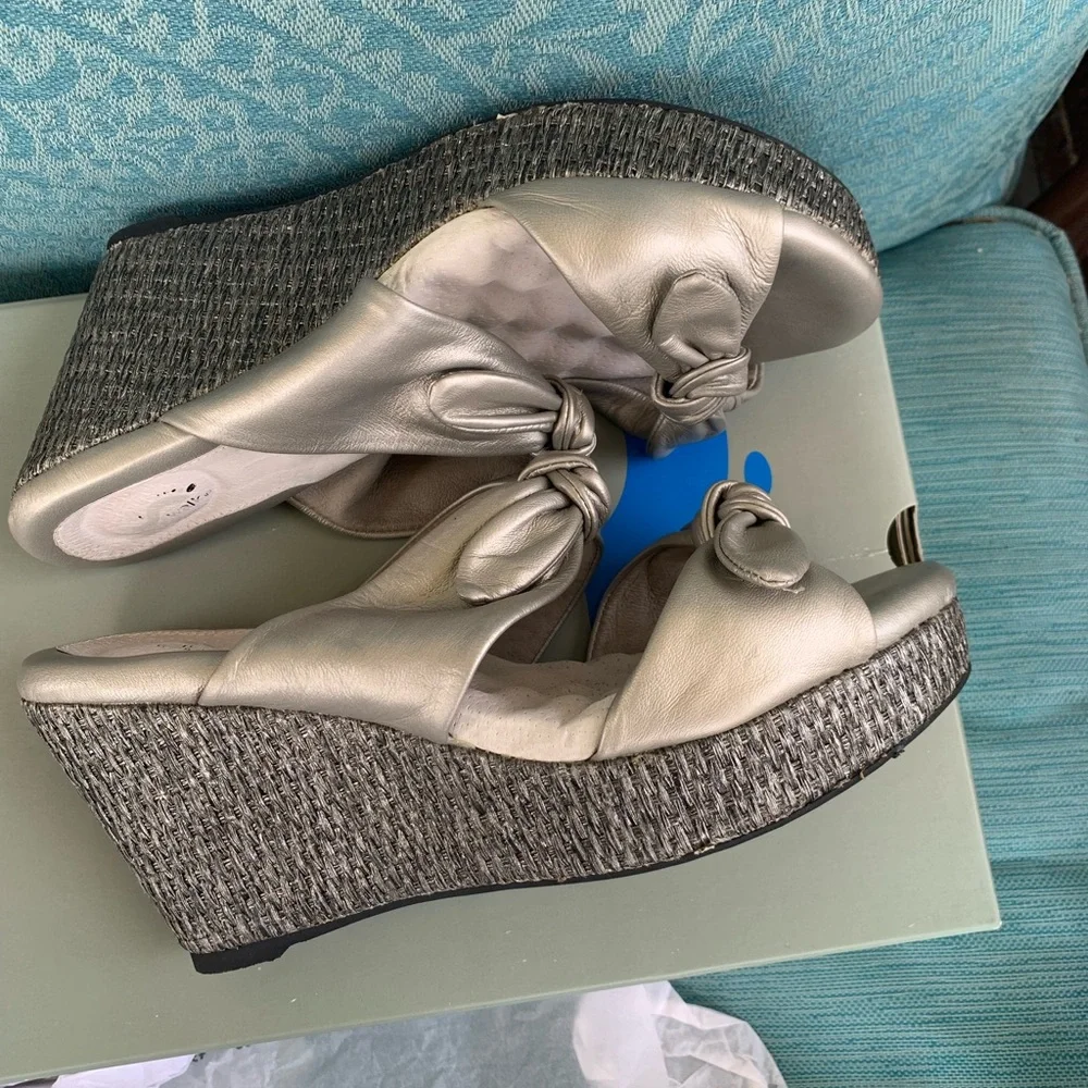 Soft Walk SUNNY VALE SILVERWASH Platform Sandals